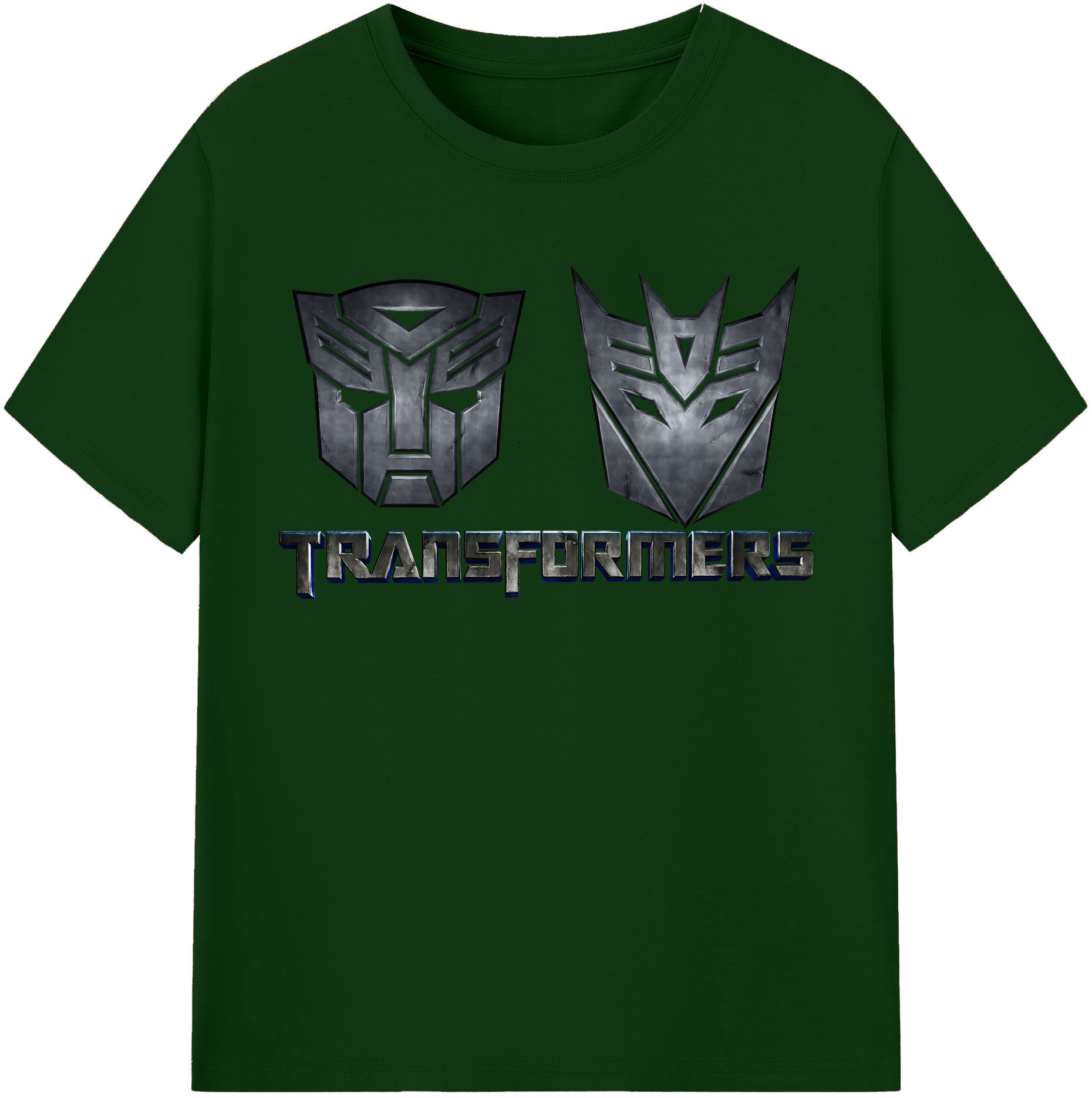 （画像用） Transformers トランスフォーマー 綿100％半袖Tシャツ（フロントプリント）